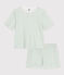 Pigiama corto in cotone a fiori donna MARSHMALLOW/ PAUL
