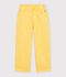 Pantaloni in cotone bambino giallo