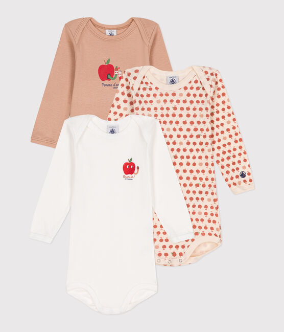 Set di 3 body a maniche lunghe in cotone neonato variante 5