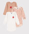 Set di 3 body a maniche lunghe in cotone neonato variante 5