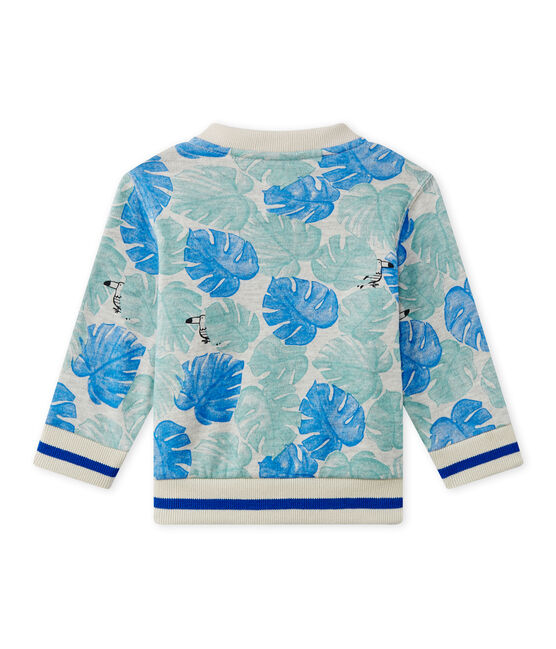 Cardigan bebé bambino stampato grigio BELUGA/bianco MULTICO