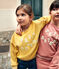 Maglia in tessuto felpato bambina/bambino giallo DAISY