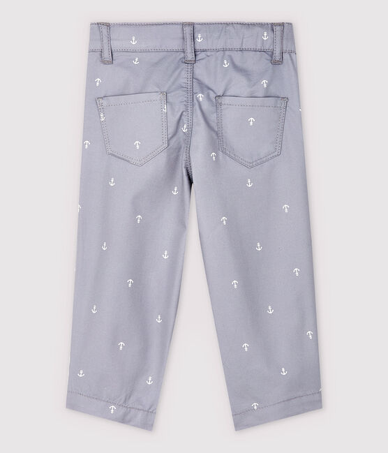 Pantaloni in twill con ricami bebè maschio grigio CONCRETE