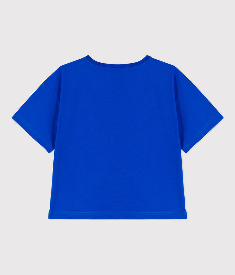 T-shirt LE BOXY in cotone donna blu