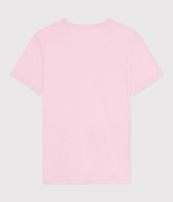 T-shirt a maniche corte in cotone tinta unita donna rosa MARQUISE