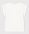 T-shirt a maniche corte in cotone bambina bianco MARSHMALLOW