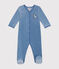 Pigiama in ciniglia neonato blu BEACH