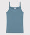 Canottiera con spalline L'ICONIQUE in cotone donna blu ROVER