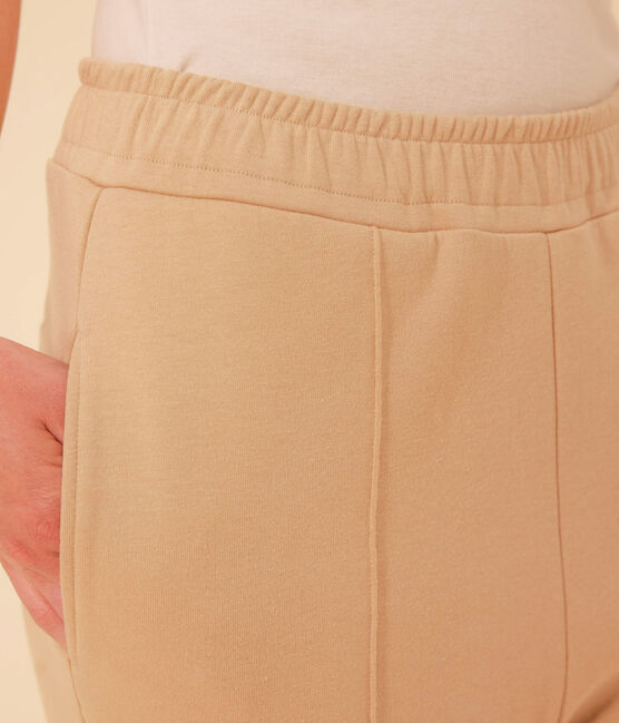 Pantaloni in cotone donna beige FACILE