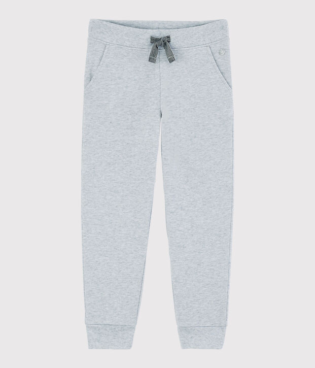 Pantaloni joggers in felpa bambino grigio