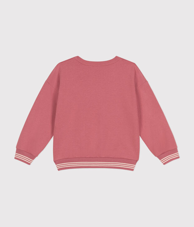 Maglia in tessuto felpato bambina/bambino rosa