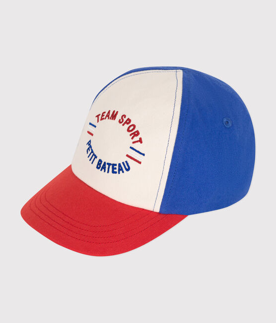 Berretto in cotone team sport neonato bianco AVALANCHE/ MULTICO