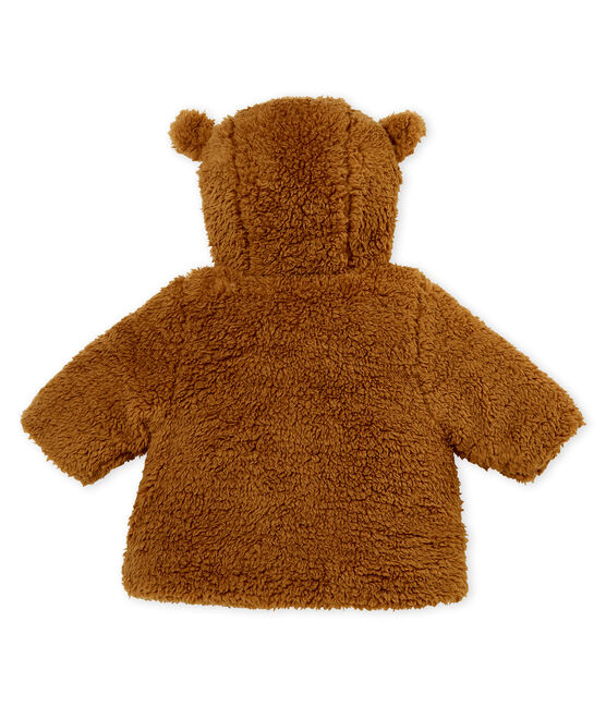 Cappotto bebè femmina in sherpa marrone BRINDILLE