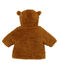 Cappotto bebè femmina in sherpa marrone BRINDILLE