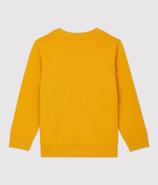 Felpa in molleton bambino giallo BOUDOR