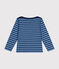 Iconica maglia a righe alla marinara in cotone bambina/bambino blu BEACH/ MEDIEVAL