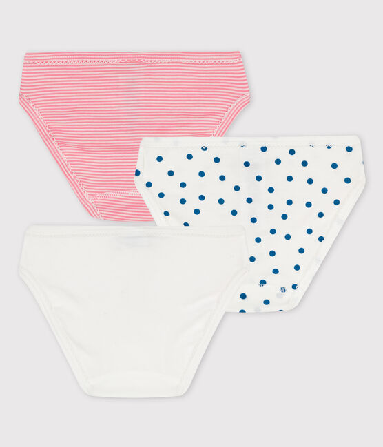 Confezione da 3 mutandine bambina a cuori in cotone variante 1