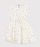 Abito senza maniche in cotone con stampa a fiori bambina bianco MARSHMALLOW/bianco MULTICO
