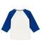 tee-shirtper bebé maschio bianco MARSHMALLOW/blu LIMOGES