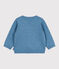 Maglione in misto lana e cotone con barca stampata neonato blu ADRIATIC/ MULTICO