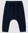Pantalone bebè maschio in molleton blu SMOKING