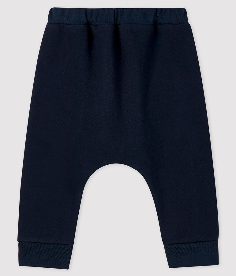 Pantalone beb&egrave; maschio in molleton blu