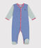 Pigiama in cotone a righe neonato blu/bianco