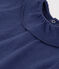 Blusa bebè a maniche corte in jersey fiammato blu CHALOUPE