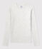 T-shirt L'ICONIQUE girocollo in cotone Donna grigio BELUGA CHINE