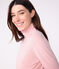 Dolcevita iconico in cotone donna rosa JOLI