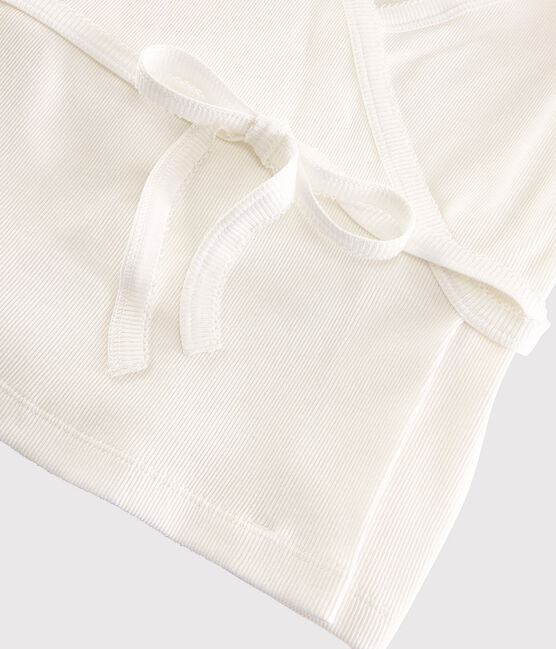 Cardigan scaldacuore in cotone leggero Donna bianco MARSHMALLOW