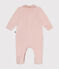 Pigiama in velluto neonato rosa SALINE