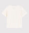T-shirt in cotone/lino tinta unita Donna bianco MARSHMALLOW