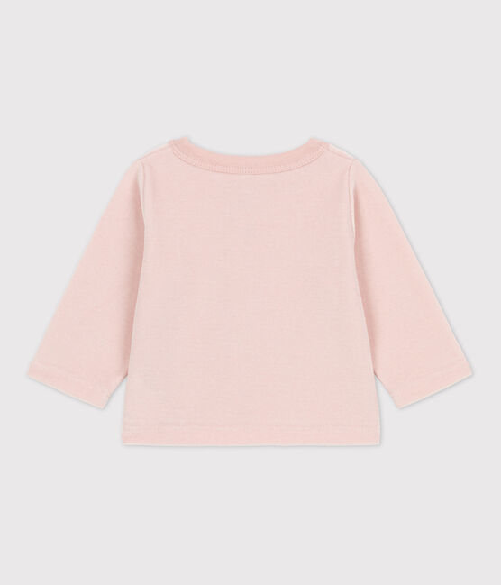 Cardigan bebè in velluto di cotone rosa SALINE