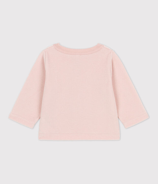 Cardigan beb&egrave; in velluto di cotone rosa