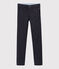 Pantaloni slim bambino in gabardine blu SMOKING