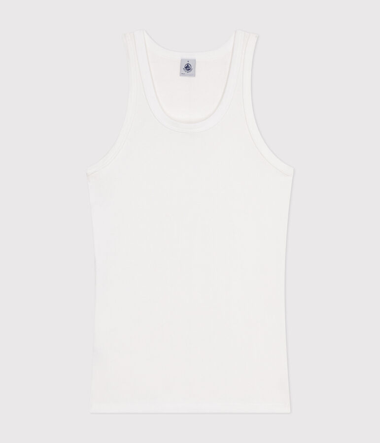 Canotta Iconica in cotone donna bianco