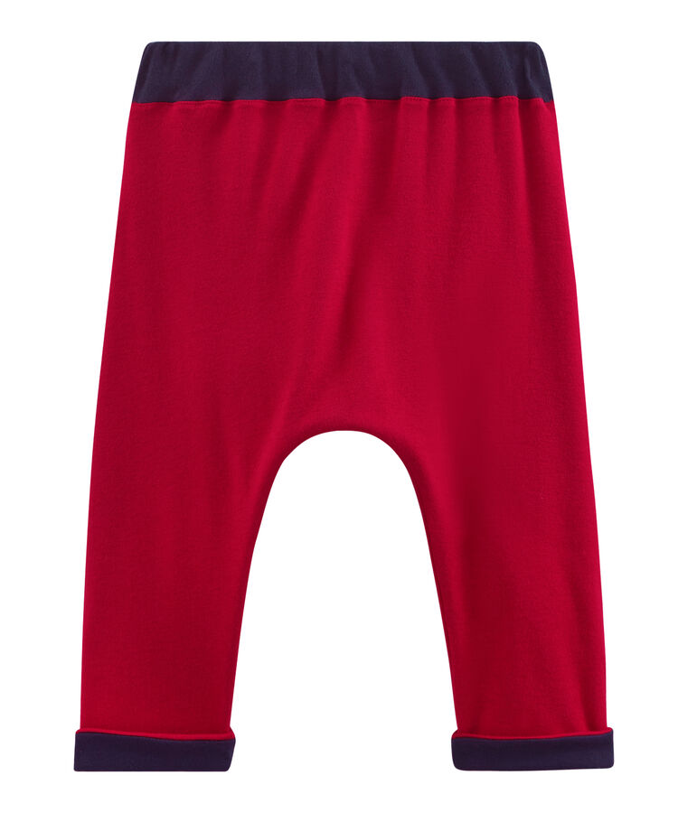 Pantalone beb&egrave; maschio in maglia rosso