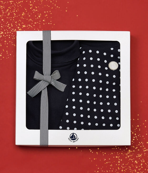 Confezione regalo gonna e sottogiacca bambina. multicolore
