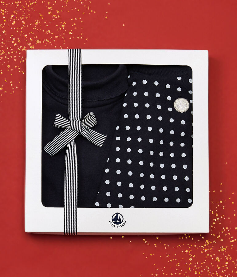 Confezione regalo gonna e sottogiacca bambina. multicolore