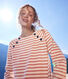 Marinière abbottonata in cotone Donna