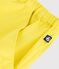 Shorts in cotone tinta unita bambina giallo
