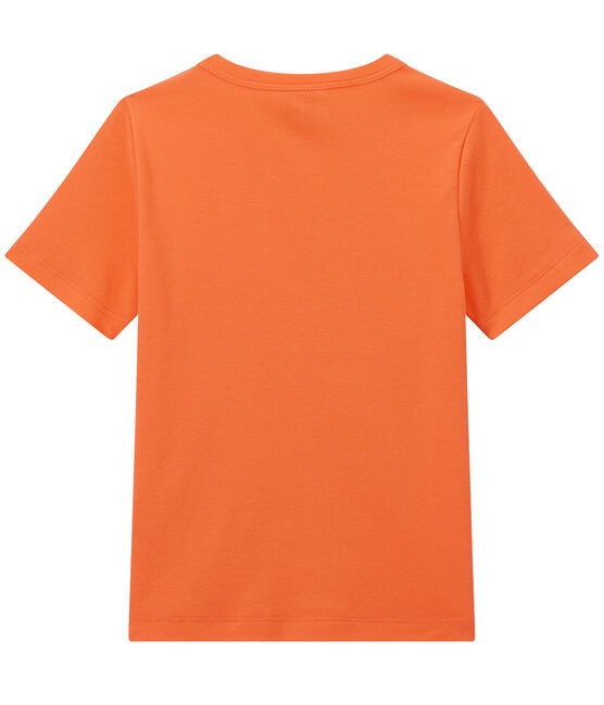 T-shirt bambino con tasca sul petto arancione ORIENT