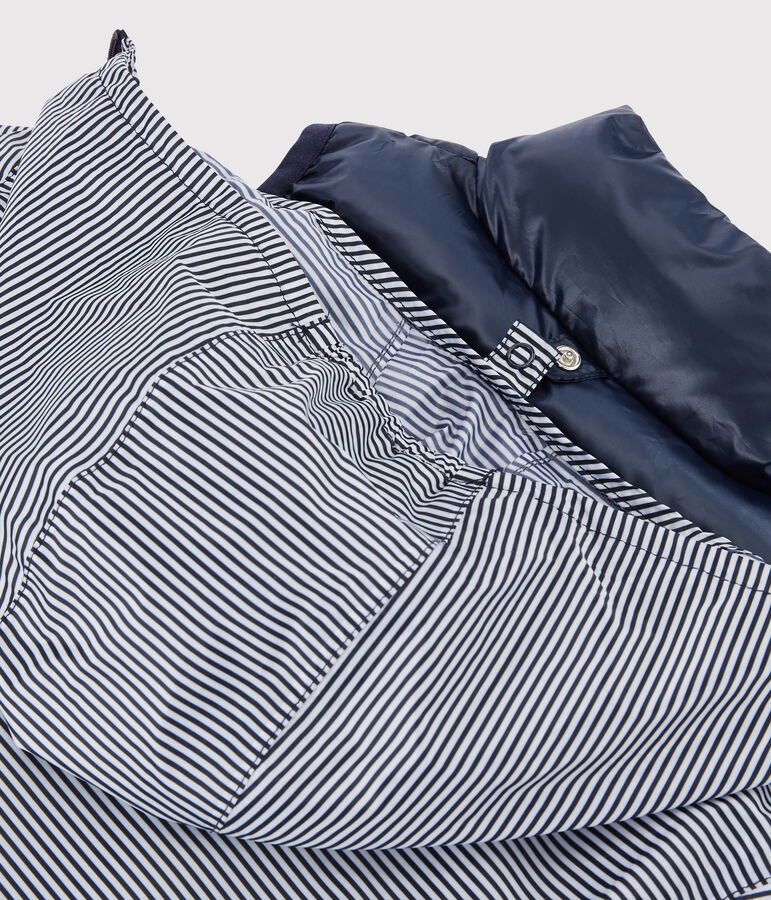 Giacca a vento 3 in 1 riciclato bambino blu