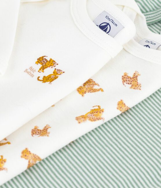 Set di body a maniche lunghe in cotone con stampa di leopardi neonato variante 1