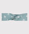 Fascia in popeline con stampa a fiori bambina blu PAUL/bianco MARSHMALLOW