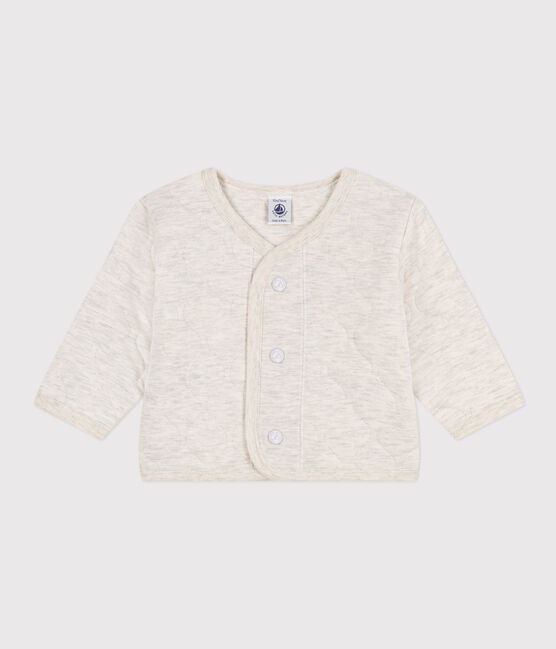 Cardigan per bebè in tubique trapuntato beige MONTELIMAR CHINE