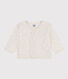 Cardigan per bebè in tubique trapuntato