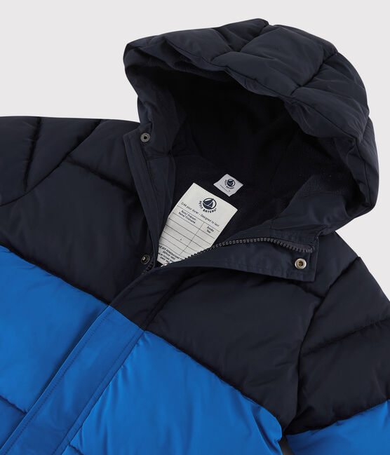 Piumino lungo bambina/bambino blu SMOKING/ RUISSEAU