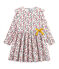 Abito stampato bambina bianco MARSHMALLOW/bianco MULTICO